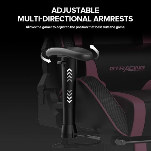 Gaming Chair with Footrest Speakers Video Game Chair Bluetooth Music