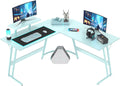 L Shaped Gaming Desk Computer Corner Desk PC Gaming Desk Table with