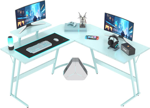 L Shaped Gaming Desk Computer Corner Desk PC Gaming Desk Table with
