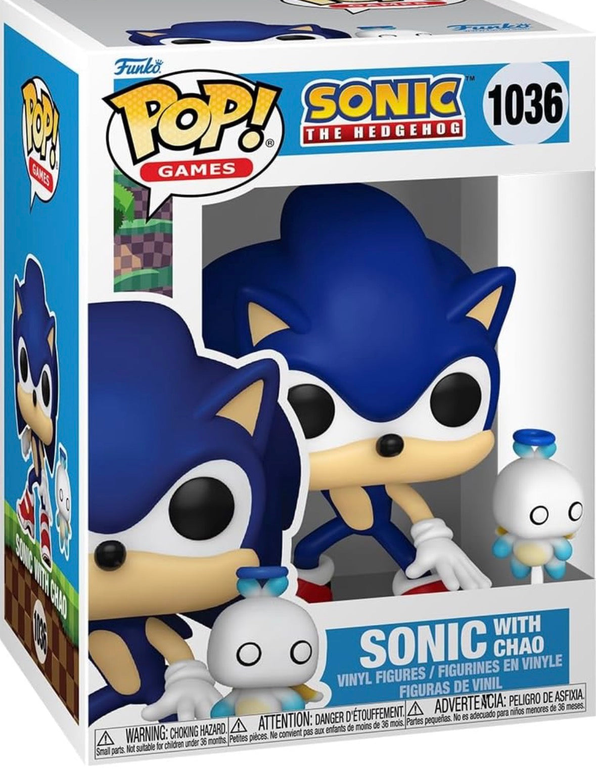 Funko Pop  - Sonic The Hedgehog - Sonic with Hero Chao 1036